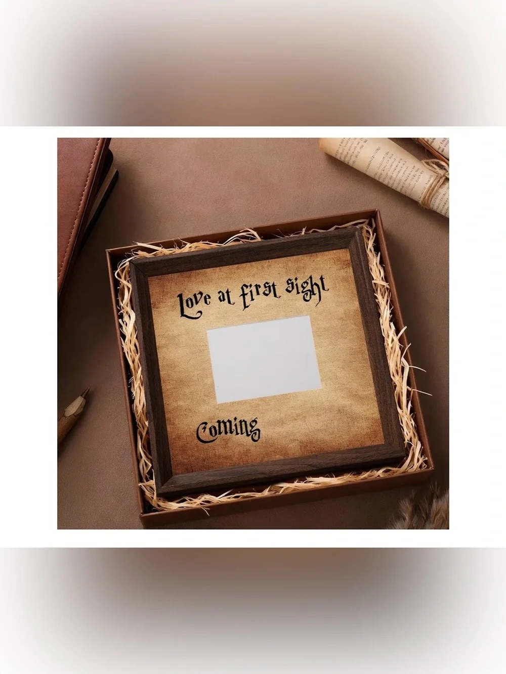 Baby Sonogram Photo Frame Love at First Sight Magical Theme 4”x3”